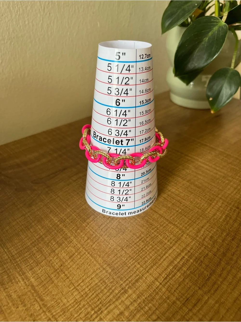 Plunder Pink Chain Bracelet & Earrings Set